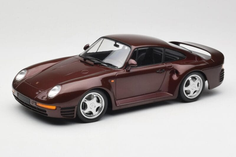 Porsche 959 Dark Red Metallic Minichamps 1:18 155066204 Kovina