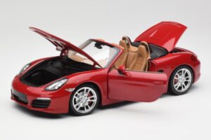 Porsche Boxster 981 S Guards Rdeč Minichamps 1:18 110062031 Kovina – slika 2 od 8
