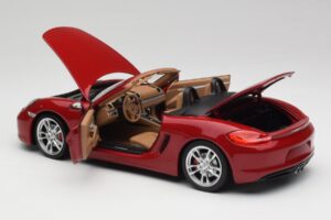 Porsche Boxster 981 S Guards Rdeč Minichamps 1:18 110062031 Kovina – slika 5 od 8