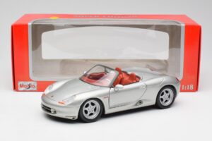 Porsche Boxster 986 Srebrna Maisto 1:18 37800-M3 Kovina – slika 8 od 8