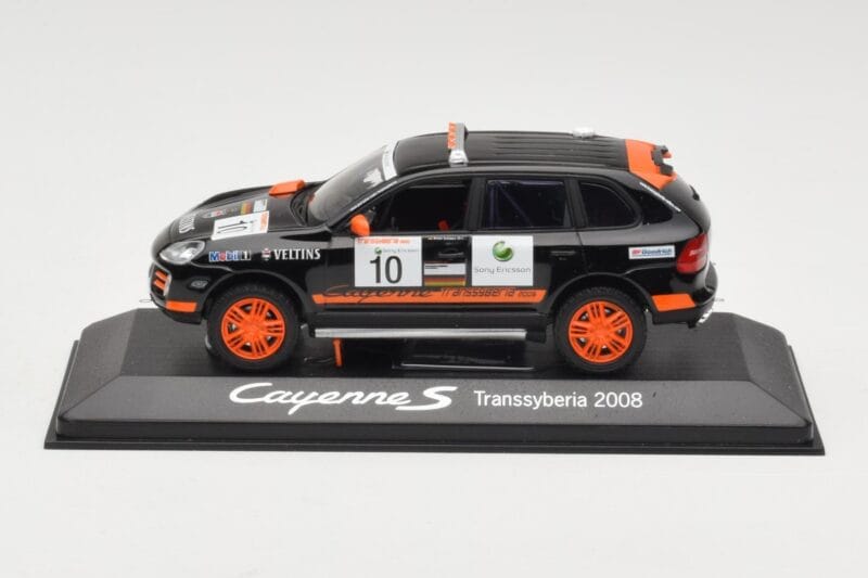 Porsche Cayenne 955 S Transsyberia #10 Črn Oranžen 2008 Minichamps 1:43 WAP02001819 Kovina