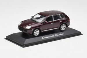 Porsche Cayenne 955 Turbo Temno Rdeč Minichamps 1:43 WAPC2000113 Kovina – slika 2 od 4