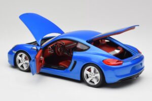 Porsche Cayman 981 S Aqua Modra Metalik Minichamps 1:18 110062221 Kovina – slika 5 od 8