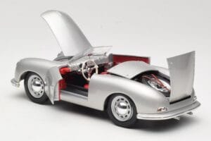 Porsche No. 1 Typ 356 Roadster Srebrn Maisto 1:18 50324 Kovina – slika 5 od 8