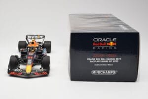 Red Bull Racing RB19 #11 S. Perez 2nd Place Miami GP 2023 Minichamps 1:18 110230511 Kovina – slika 6 od 6