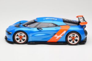 Alpine A110-50 Moder & Oranžna Norev 1:18 185147 Kovina – slika 3 od 6