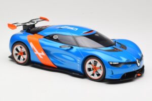 Alpine A110-50 Moder & Oranžna Norev 1:18 185147 Kovina – slika 4 od 6