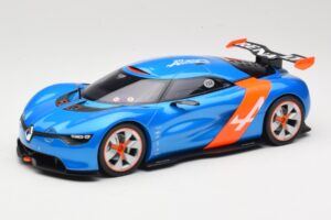 Alpine A110-50 Moder & Oranžna Norev 1:18 185147 Kovina