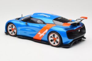Alpine A110-50 Moder & Oranžna Norev 1:18 185147 Kovina – slika 5 od 6