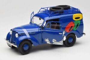 Renault Juvaquatre Michelin Blue Solido 1:18 82008 Kovina – slika 2 od 8