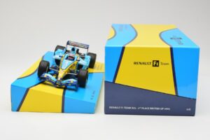 Renault R25 #5 F. Alonso 2nd Place British GP 2005 Minichamps 1:18 147051105 Kovina – slika 6 od 6