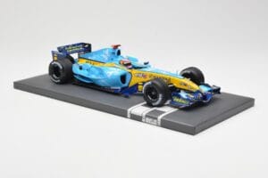 Renault R25 #5 F. Alonso 2nd Place British GP 2005 Minichamps 1:18 117051105 Kovina – slika 4 od 6