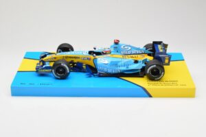 Renault R25 #5 F. Alonso 2nd Place British GP 2005 Minichamps 1:18 147051105 Kovina