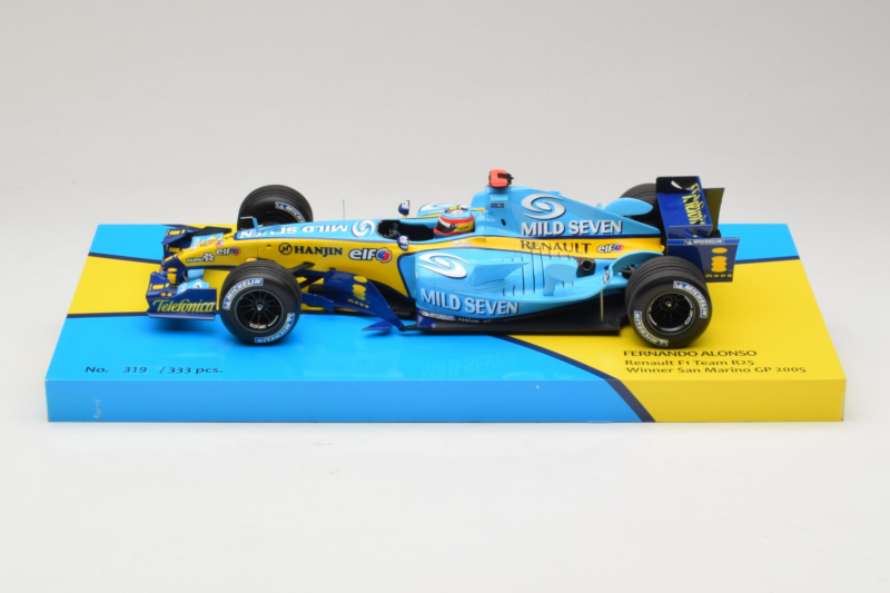 Renault R25 #5 F. Alonso Renault F1 Team San Marino Grand Prix Winner 2005 Minichamps 1:18 147050405 Kovina