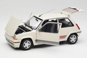 Renault Super 5 GT Turbo Phase 2 Biserna Bela Norev 1:18 185206 Kovina – slika 2 od 8
