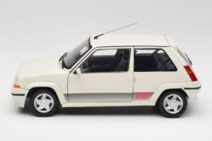 Renault Super 5 GT Turbo Phase 2 Biserna Bela Norev 1:18 185206 Kovina – slika 4 od 8