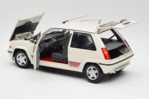 Renault Super 5 GT Turbo Phase 2 Biserna Bela Norev 1:18 185206 Kovina – slika 5 od 8