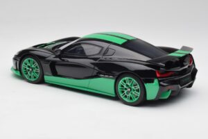 Rimac Nevera Record Monochrome Črn GT Spirit 1:18 GT916 Smola – slika 5 od 6
