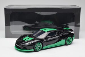 Rimac Nevera Record Monochrome Črn GT Spirit 1:18 GT916 Smola – slika 6 od 6