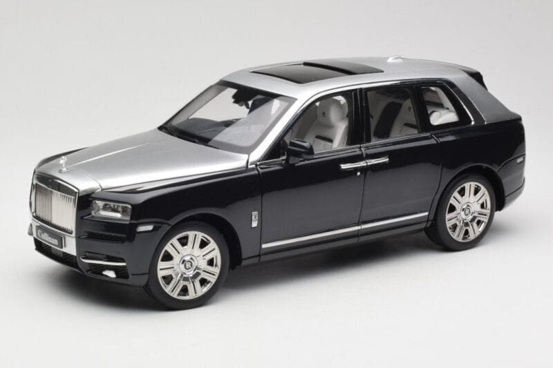 Rolls-Royce Cullinan Črn & Srebrn OEM 1:18 ROLLS001 Kovina