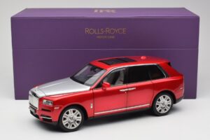 Rolls-Royce Cullinan Rdeč S Shadow Wheels OEM 1:18 028-18A Kovina – slika 8 od 8
