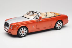 Rolls-Royce Phantom Drophead Coupe Mandarin Oranžna Kyosho 1:18 08871P Kovina