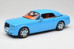Rolls-Royce Phantom Drophead Coupe Powder Modra Kyosho 1:18 08871BL Kovina – slika 3 od 10