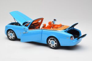 Rolls-Royce Phantom Drophead Coupe Powder Modra Kyosho 1:18 08871BL Kovina – slika 7 od 10