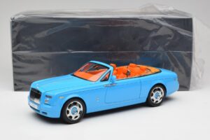 Rolls-Royce Phantom Drophead Coupe Powder Modra Kyosho 1:18 08871BL Kovina – slika 10 od 10