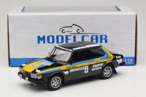 Saab 99 EMS #4 S. Blomqvist / H. Sylvan Rally Sweden Winner 1977 MCG 1:18 MCG18826R Kovina – slika 6 od 6