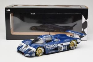 Sauber Mercedes C9 Kouros Racing #61 M. Thackwell / H. Pescarolo 24 Hours of Le Mans 1987 Minichamps 1:18 155873561 Kovina – slika 6 od 6