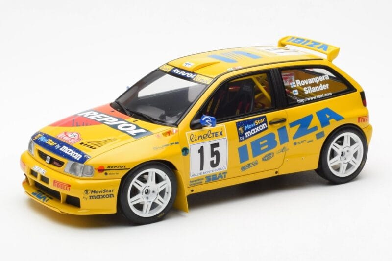 SEAT Ibiza Kit Car Evo 2 #15 H. Rovanpera / R. Pietilanen Rally Monte Carlo 1998 Otto 1:18 OT445 Smola