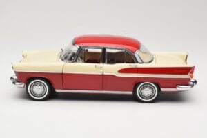 Simca Chambord Rdeč & Slonokoščena Norev 1:18 185721 Kovina – slika 4 od 8
