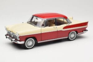 Simca Chambord Rdeč & Slonokoščena Norev 1:18 185721 Kovina