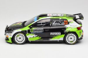 Skoda Fabia Rally2 #23 O. Solberg / E. Edmondson Rally Monte Carlo 2023 IXO 1:18 18RMC155A Kovina – slika 3 od 6