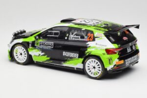 Skoda Fabia Rally2 #23 O. Solberg / E. Edmondson Rally Monte Carlo 2023 IXO 1:18 18RMC155A Kovina – slika 5 od 6