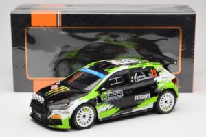 Skoda Fabia Rally2 #23 O. Solberg / E. Edmondson Rally Monte Carlo 2023 IXO 1:18 18RMC155A Kovina – slika 6 od 6