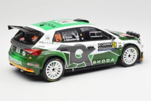 Skoda Fabia Rally2 #24 N. Gryazin / K. Aleksandrov Rally Monte Carlo 2023 IXO 1:18 18RMC155B Kovina – slika 2 od 6