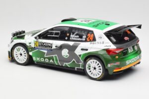 Skoda Fabia Rally2 #24 N. Gryazin / K. Aleksandrov Rally Monte Carlo 2023 IXO 1:18 18RMC155B Kovina – slika 5 od 6