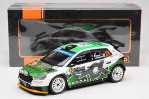 Skoda Fabia Rally2 #24 N. Gryazin / K. Aleksandrov Rally Monte Carlo 2023 IXO 1:18 18RMC155B Kovina – slika 6 od 6