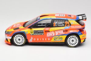 Skoda Fabia Rally2 #25 P. Lopez Rally Monte Carlo 2024 IXO 1:18 18RMC199 Kovina – slika 3 od 6