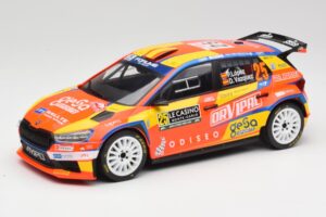 Skoda Fabia Rally2 #25 P. Lopez Rally Monte Carlo 2024 IXO 1:18 18RMC199 Kovina