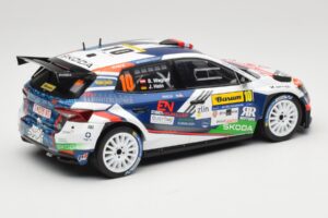 Skoda Fabia Rally2 #10 S. Wagner / G. Winter Barum Czech Rally Zlín 2024 IXO 1:18 18RMC221 Kovina – slika 2 od 6