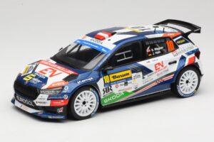 Skoda Fabia Rally2 #10 S. Wagner / G. Winter Barum Czech Rally Zlín 2024 IXO 1:18 18RMC221 Kovina