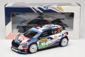 Skoda Fabia Rally2 #10 S. Wagner / G. Winter Barum Czech Rally Zlín 2024 IXO 1:18 18RMC221 Kovina – slika 6 od 6
