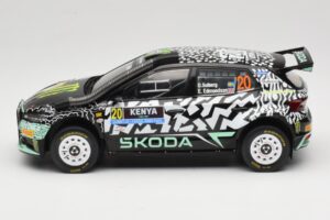 Skoda Fabia Rally2 #20 O. Solberg / E. Edmund Safari Rally Kenya 2024 IXO 1:18 18RMC222 Kovina – slika 3 od 6