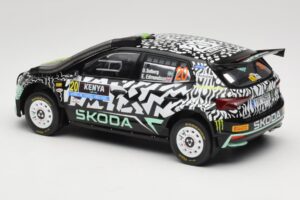 Skoda Fabia Rally2 #20 O. Solberg / E. Edmund Safari Rally Kenya 2024 IXO 1:18 18RMC222 Kovina – slika 5 od 6
