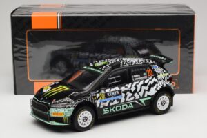 Skoda Fabia Rally2 #20 O. Solberg / E. Edmund Safari Rally Kenya 2024 IXO 1:18 18RMC222 Kovina – slika 6 od 6