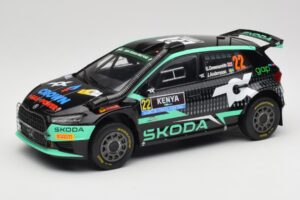 Skoda Fabia Rally2 #22 Toksport G. Greensmith / J. Andersson Safari Rally Kenya 2024 IXO 1:18 18RMC209 Kovina
