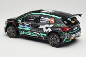 Skoda Fabia Rally2 #22 Toksport G. Greensmith / J. Andersson Safari Rally Kenya 2024 IXO 1:18 18RMC209 Kovina – slika 5 od 6